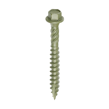 Timber Frame Construction & Landscaping Screws - Hex - Exterior - Green Organic