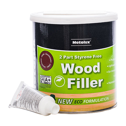 Metolux 2 Part Styrene Free Wood Filler, Light Oak