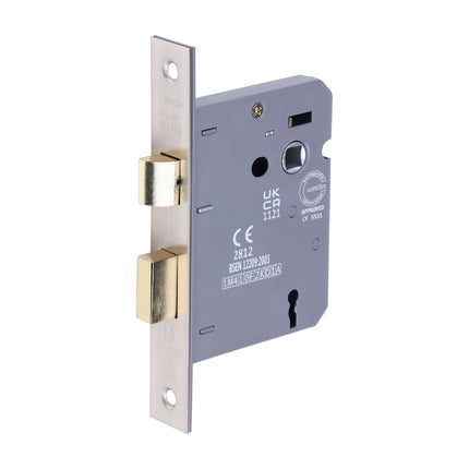 Timco 3 Lever Sashlock, Satin Nickel