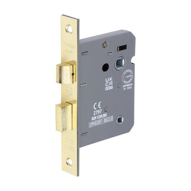 Timco Bathroom Lock, Electro Brass