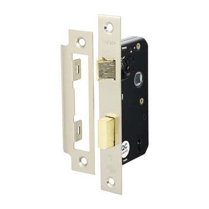 Timco 3 Lever Sashlock, Satin Nickel