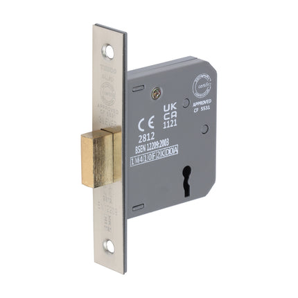 3 Lever Deadlock - Satin Nickel