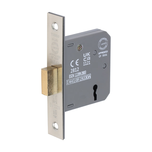 3 Lever Deadlock - Satin Nickel
