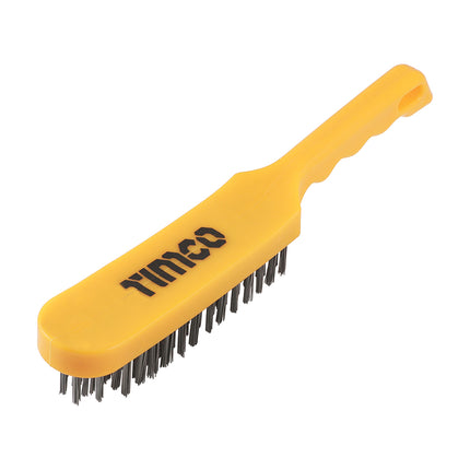 Timco Plastic Handle Scratch Brush, Steel