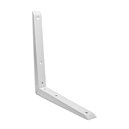 Timco Mitred Shelf Bracket, White Steel