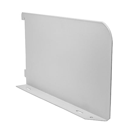 Timco Twin Slot Shelf End, White Steel