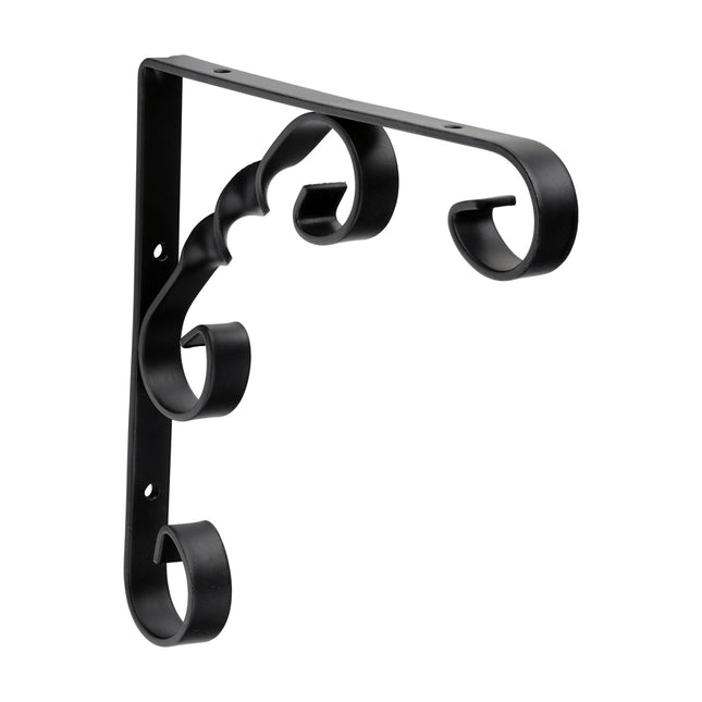 Timco Scroll Bracket, Black Steel, Lime