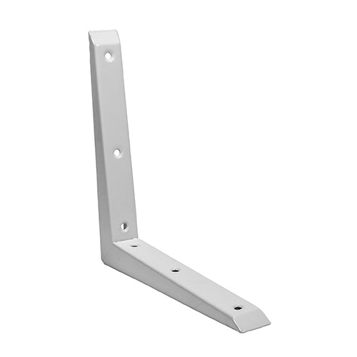 Timco Mitred Shelf Bracket, White Steel