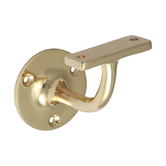 Timco Handrail Bracket, Electro Brass Zinc