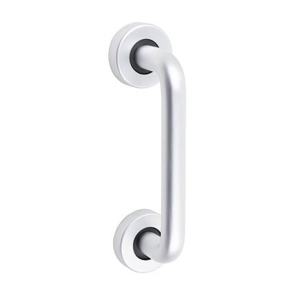 Timco D Shaped Pull Handle On Rose, Satin Anodised Aluminium Lime