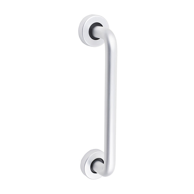Timco D Shaped Pull Handle On Rose, Satin Anodised Aluminium Lime