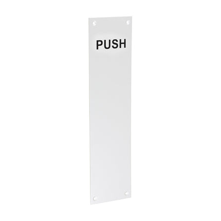 Timco Finger Plate Push, Satin Anodised Aluminium Lime