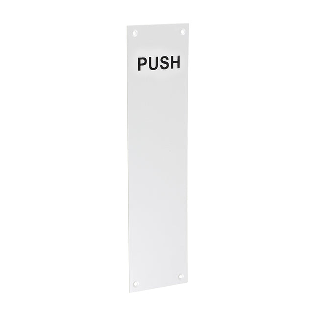 Timco Finger Plate Push, Satin Anodised Aluminium Lime