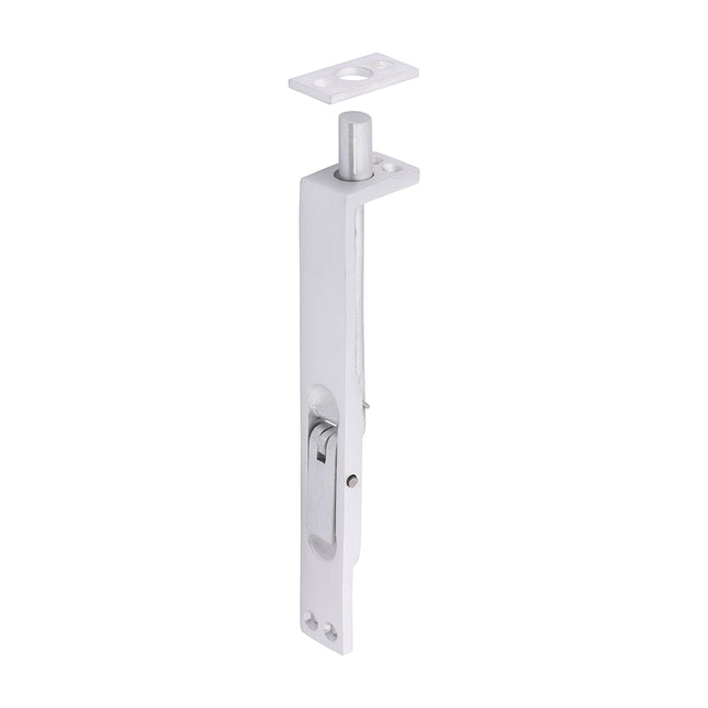 Timco Lever Action Flush Bolt, Satin Anodised Aluminium Lime