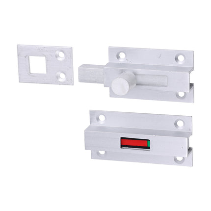 Timco Bathroom Indicator Bolt, Satin Anodised Aluminium Lime