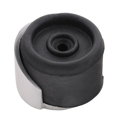 Timco Round Door Stop, Satin Anodised Aluminium