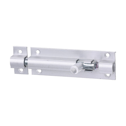 Timco Straight Barrel Bolt, Satin Aluminium Lime