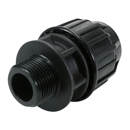 Timco Male Adaptor Plastic, Black