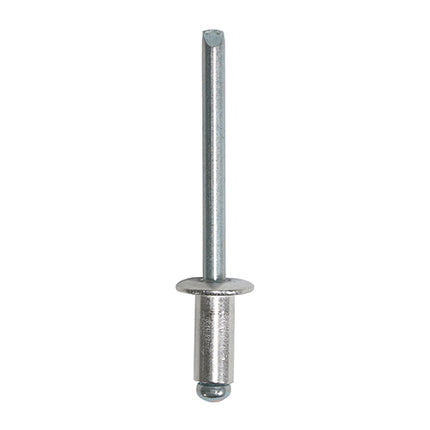Timco Rivets, Dome Head, Aluminium Clear, Zinc