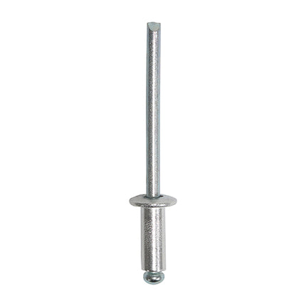 Timco Rivets, Dome Head, Aluminium Clear, Zinc