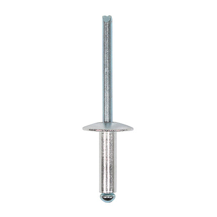 Timco Rivets, Flange Head, Aluminium Clear, Zinc