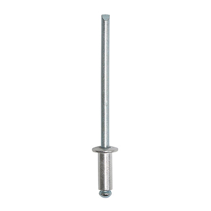 Timco Rivets, Dome Head, Aluminium Clear, Zinc