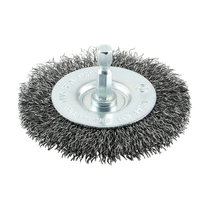 Timco Drill Wheel Brush, Crimped Steel Wire