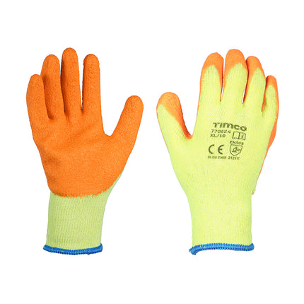 Timco Eco-Grip Gloves Yellow, Orange