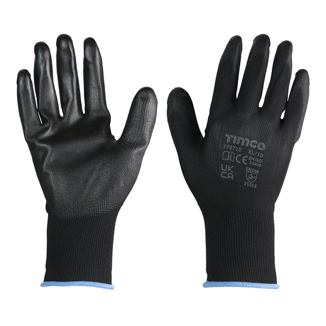 Timco Durable Grip Gloves Black