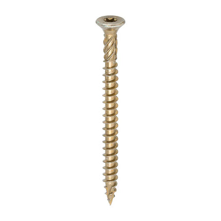 TIMCO C2 Clamp-Fix TX Double Countersunk Ribbed Woodscrews Twin-Cut Yellow 