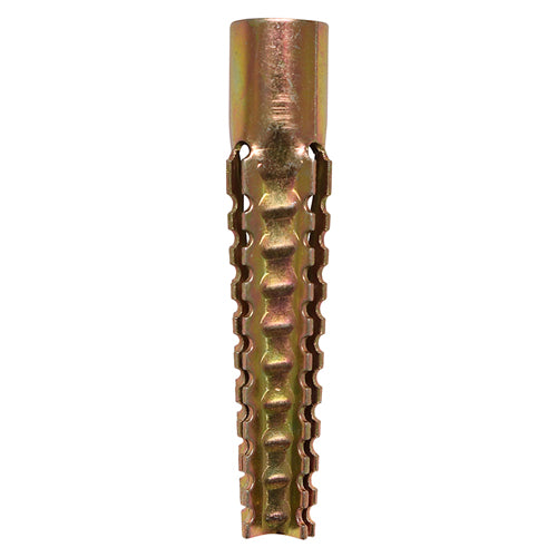 Timco Metal Expansion Plugs, Yellow Steel, Zinc