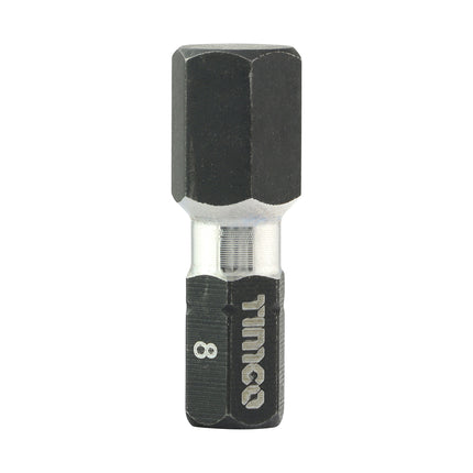 Timco Impact Driver Bits, Hex Steel, Lime