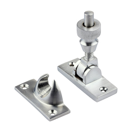 TIMCO Brighton Pattern Sash Fastener Satin Chrome Brass Wooden Windows Screw
