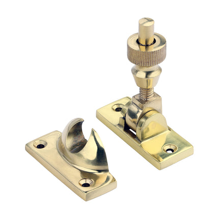 Timco Brighton Pattern Sash Fastener, Polished Brass Lime