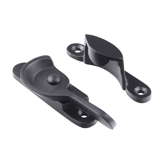 Timco Fitch Pattern Sash Fastener, Matt Black Brass, Lime