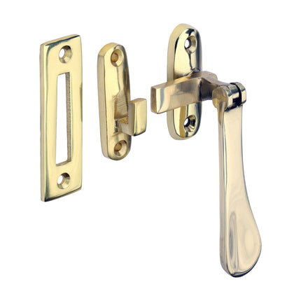 Timco Hook & Mortice Plate Casement Fastener Brass, Lime