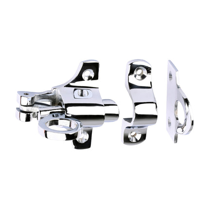 Timco Fanlight Catch, Polished Chrome Brass, Lime