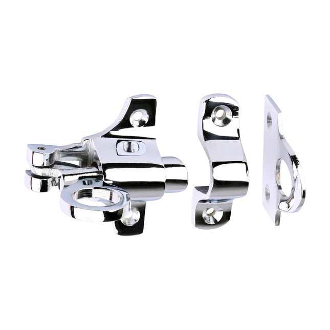 Timco Fanlight Catch, Polished Chrome Brass, Lime