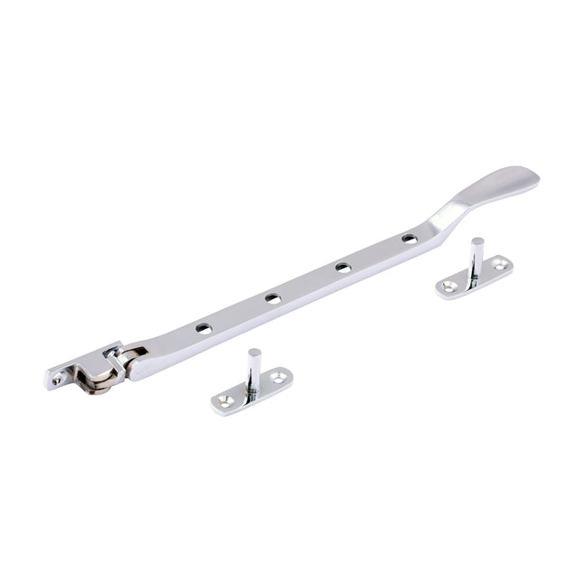 Timco Victorian Pattern Casement Stay Polished Chrome, Brass, Lime