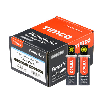 Timco Firmahold Collated Brad Nails & Fuel Cells Stainless Steel
