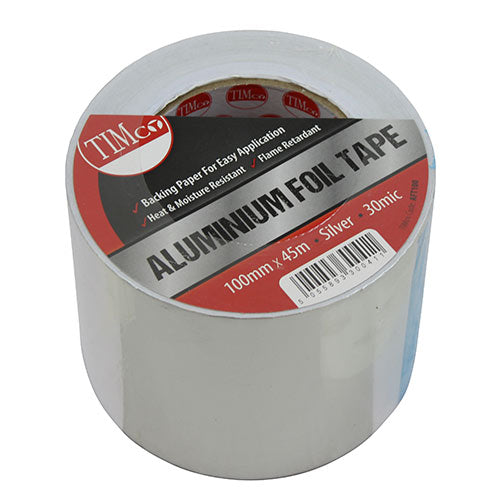 TIMCO Aluminium Foil Tape Gloss Heat Moisture And Weather Resistant ...
