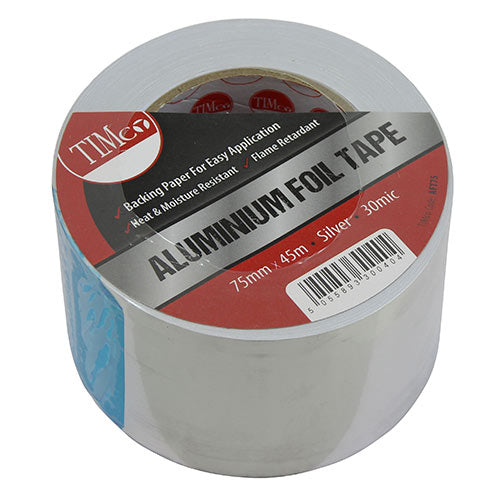 TIMCO Aluminium Foil Tape Gloss Heat Moisture And Weather Resistant ...