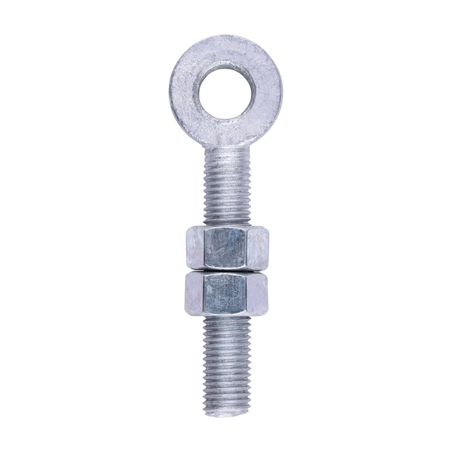 Timco Adjustable Gate Eye With Nuts Galvanised Steel, Lime