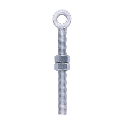 Timco Adjustable Gate Eye With Nuts Galvanised Steel, Lime