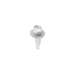 Metal Construction Stitching Screws - For Sheet to Sheet - Hex - EPDM Washer - Bi-Metal - Exterior - Silver Organic
