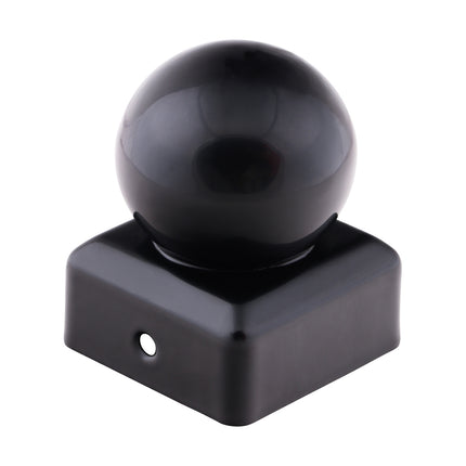 Ball Fence Post Cap - Epoxy Black