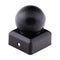 Ball Fence Post Cap - Epoxy Black