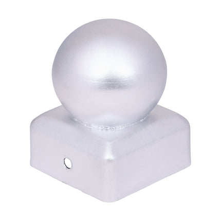 Ball Fence Post Cap - Zinc