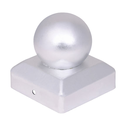 Timco Ball Fence Post Cap, Zinc Steel