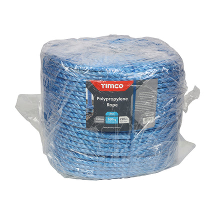 Timco Polypropylene Rope, Blue, Long Coil